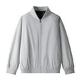 thumbnail image 2 of Winter Jackets for Men Fashion Casual Coat Solid Color Zipper Pockets Long Sleeve Outwear Coat, 2 of 8
