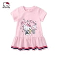 thumbnail image 3 of Cute Sanrio Hello Kitty Robe d'Été pour Enfants Bébé Manches Courtes Imprimé Dessin Animé Hello Kitty Robe Enfant Fille Coréenne Jupe Plissée, 3 of 5