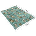 thumbnail image 4 of Chihuahua and Footprints Blanket,Comfortable Soft Flannel Throw Blanket,All Season,Warm Lightweight Blankets for Sofa Bed Couch Living Room Chair,40"x50", 4 of 4
