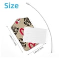 thumbnail image 4 of Square 2Pack PU Leather Follow Your Heart Cruise Luggage Tag with Privacy Cover and Stainless Steel Ring - Suitable for Travel Handbags Backpacks Luggage Tags, 4 of 6