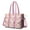 Colorful Princess Castle, variant on Teacher Tote Bag,Colorful Fairy Flower Pattern Teacher Utility Tote Bag,Large Work Tote Bags for Women with Multiple Pockets,Top Zipper Closure,13.8x10.6x6.7 Inch
