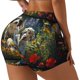 thumbnail image 1 of Balery Sunflower Field Spotted Dog Pantalones cortos de entrenamiento estampados para mujer, sin costuras, ajustados, para gimnasio, yoga, correr, deportes, ejercicio activo, fitness.-XX-Large, 1 of 8