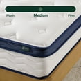 thumbnail image 3 of Zinus 10" Pocket Coil Euro Top Hybrid Mattress, King, 3 of 11