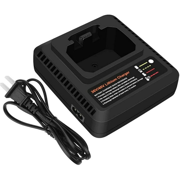 40V MAX Battery Fast Charger Replacement for Black and Decker LCS36 LCS40 36V 40V Charger for Black and Decker 36V 40V Max Lithium Ion LBX2040 LBXR36 LBXR2036 LST540 LCS1240 LBX1540 LST136