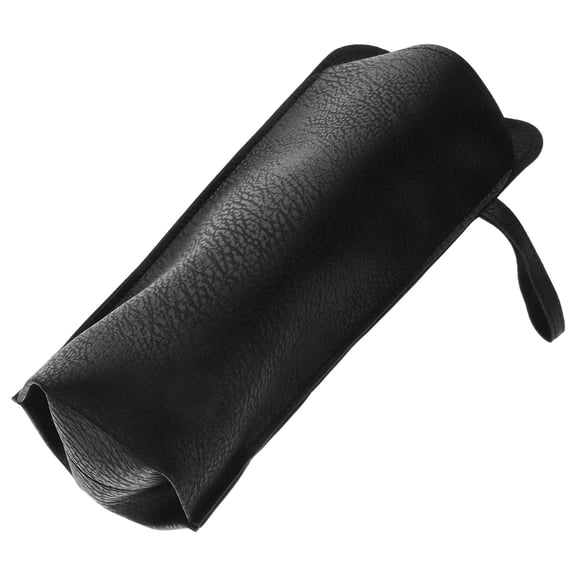 RENACLIPY Insulated Water Bottle Sleeve Black PU Protective Cover for Travel and Outdoor Use