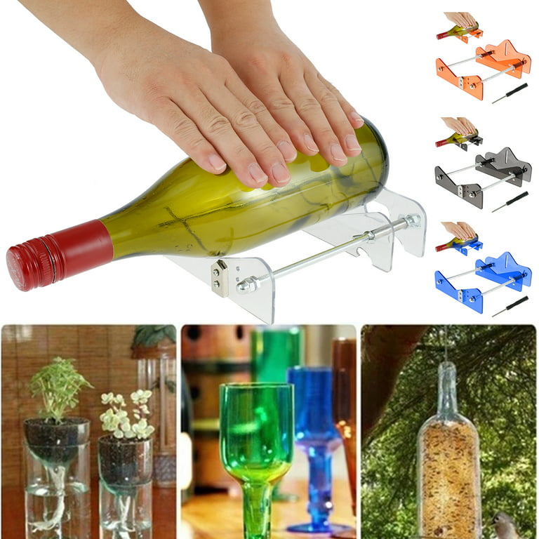 Hands DIY Glass Bottle Cutter Kit Stainless Steel Glass Bottle Cutting Machine Set Durable Bottle Cutter Tool DIY Craft Recycle Tool for Wine Beer