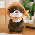 thumbnail image 5 of Peluche de nutria kawaii, adorable nutria que se convierte en dinosaurio, conejo, unicornio, muñeco de peluche, almohada de animal de dibujos animados suave, regalo de cumpleaños, 5 of 5