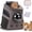 Grey, variant on Large Pet Carrier Backpack, Bubble Backpack Carrier for Fat Cats and Puppies,Airline-Approved(Grey)