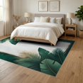 thumbnail image 3 of ODIKA 6'x9' Washable Area Rug Botanical Canopy Border Symmetrical Foliage Vintage Scroll Frame for Dining Room, Under Table, Office Décor, Non-Slip Chair-Friendly, 3 of 7