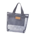 thumbnail image 1 of Bolso de la bolsa de asas de la playa de con el bolso cosmético portátil del viaje de la manija para las comidas campestres Gris, 1 of 8