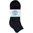 thumbnail image 4 of 60 Pairs Of Yacht & Smith Men Wholesale Cotton Sport Athletic Mid Ankle Socks Bulk Case Pack Size 10-13 (Black), 4 of 4