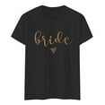 thumbnail image 4 of Fgnfyis Mode pour Femmes Hauts Décontractés Manches Courtes Col Rond T-Shirt Imprimé Ample Hauts pour Femmes Noir TTTG, 4 of 4