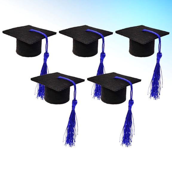 AURARMLET Graduation Bottle Topper Doctoral Hat Shape Festive Touch 5Pcs