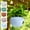 Blue, variant on Plastic Hanging Flower Pot 7.09x5.31in, Blue, Easy Install for Indoor/Outdoor, Durable & Waterproof