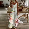 thumbnail image 3 of Flower Hummingbird Design Sleeveless Dress Woman Fashion Long Dresses Women's Summer Suit Dress 2025, 3 of 7