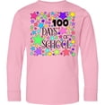 thumbnail image 3 of Inktastic 100 Days of School Pastel Stars Long Sleeve Youth T-Shirt, 3 of 5