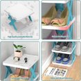 thumbnail image 5 of 5 Tier Narrow Shoe Racks, Space Saving Shoe Organizer, Multi-Purpose Vertical Shoe Storage for Entryway Bedroom Living Room Kitchen Bathroom, Easy Installation, Freely Combination, 5 of 5