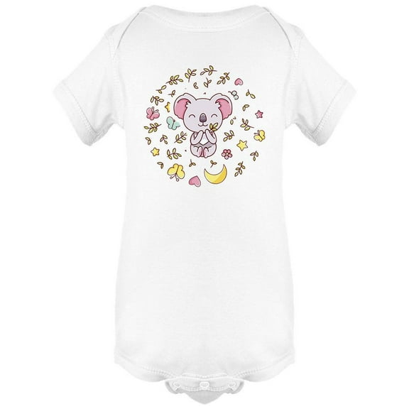 Kawaii Koala With Eucalyptus Bodysuit Infant -Image by Shutterstock,  6 Months