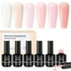 thumbnail image 1 of Set de esmaltes de uñas en gel Beetles Color Base, 6 colores, rosa nude, 1 of 7