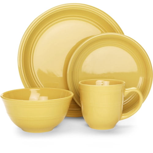 Mainstays Stoneware Dinnerware Set, 16 Piece