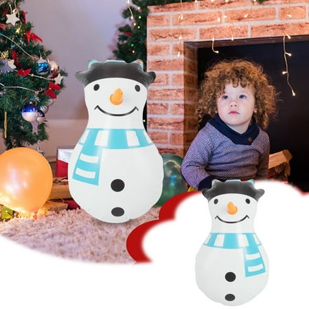 Seqphope Christmas Decoration Clearance!20In Large Pvc Inflatable Snowman,Christmas Outdoor Decor For Garden Lawn Party