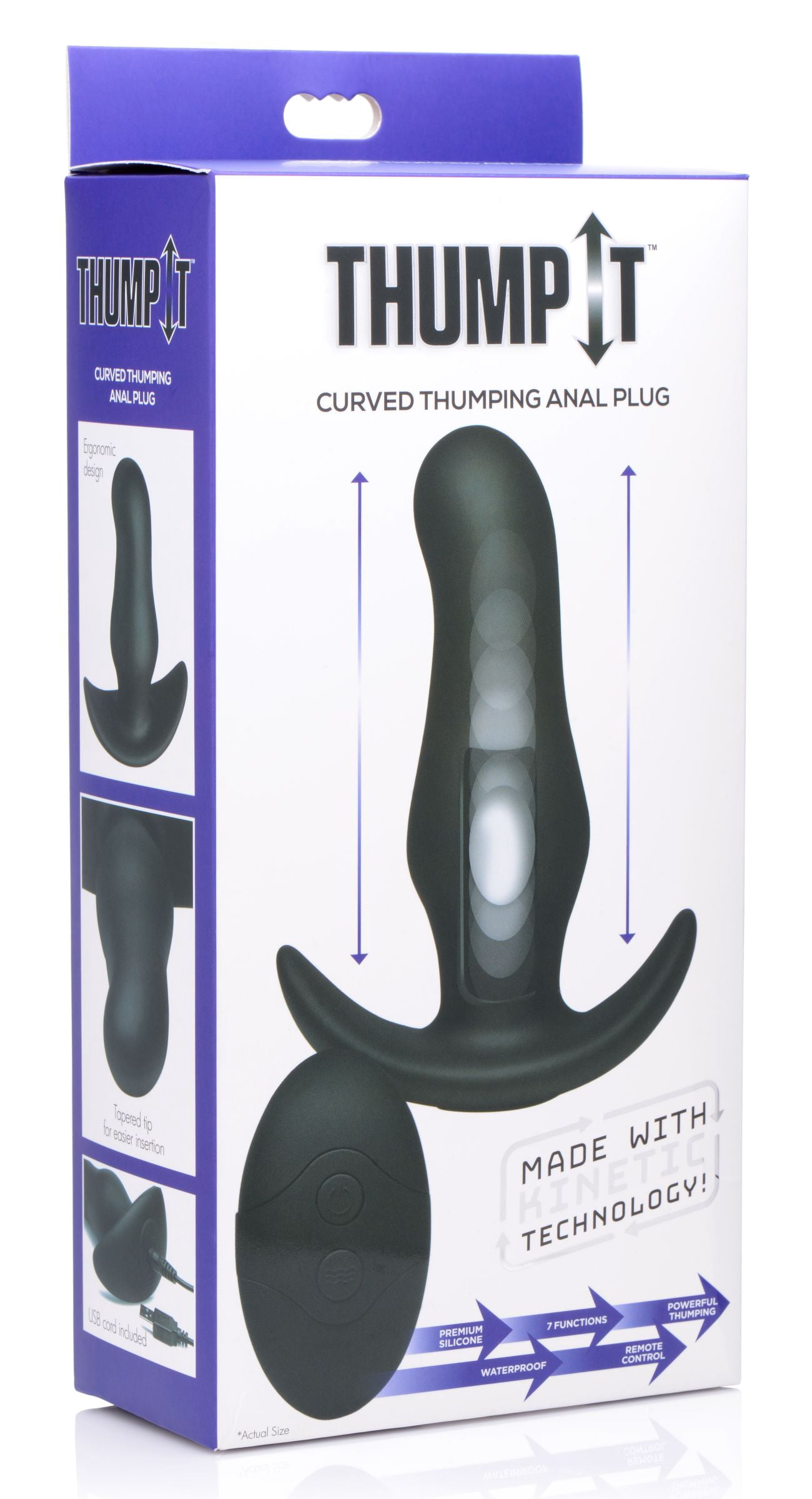 Kinetic Thumping 7X Thump It Anal Plug Black
