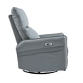thumbnail image 5 of Power Swivel Rocker Recliner Chair for Adults, 270° Swivel Rocking Recliner Chair,Electric Small Recliners for Small Spaces, Single Sofa Recliner for Living Room, Bedroom,RV (Blue-gray), 5 of 7