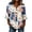 WenDA01_White, variant on 4th of July V Neck Shirt for Women USA Flag Graphic 3/4 Sleeve Tee Stars and Stripes Tshirts Red White and Blue Tops Dark Blue, L