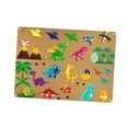 thumbnail image 4 of Tablero de fieltro ocupado, desarrollo sensorial, juguete educativo temprano, juego interactivo, percepción del Color, material didáctico para avión, Dinosaurio, 4 of 8