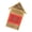 Painted color, variant on lanema Natural Wood House For Bees Butterflies And Beneficial Garden Insect Hotel Shelter Bees House For Outdoor Garden Habitat And Nature Observation