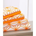 thumbnail image 1 of Elegant Comfort 141RW-6PC-Cube-Sheets-Full-Orange Luxury Soft Cube Geometric Pattern Sheet Set - 1500 Thread Count Egyptian Quality Microfiber 6-Piece Bed Sheet Set, Orange, 1 of 8