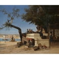 thumbnail image 3 of Charles Théodore Frère 14x12 Black Modern Framed Museum Art Print Titled - At the Coffee Shop, 3 of 5