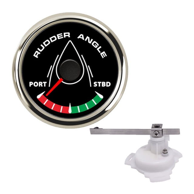 52mm Boat Marine Rudder Angle Indicator 0-190 ohm With Rudder Angle Sensor 8 color backlight 12V/24V ,Easy to Calibrate