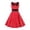 Red1, variant on SOFTCCLO Dresses for Girls Sweet Vintage Polka Dot Peter Pan Collar Cinched Waist Sleeveless Casual Dress Size 13-14Y