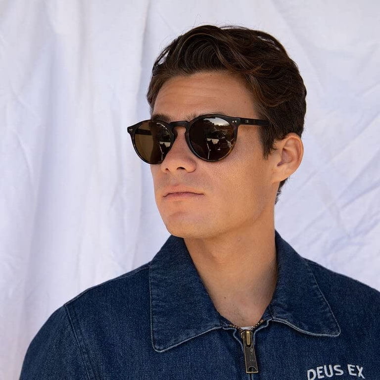 Otis Eyewear Omar Matte Dark Tort Brown Polarized Mineral Lens