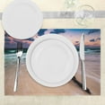 thumbnail image 3 of Ambesonne Seascape Place Mats Set of 4, Driftwood on Beach, Standard Size, Sand Brown Apricot, 3 of 6