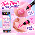 thumbnail image 2 of 24 Colors Tip Nail Art Pens Set, 12 PCS DIY Nail Painting Drawing Markers 2ml, Dual-End Nail Art Pen for Home Salon Manicure, Nail Design DIY Tool, 2 of 7