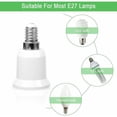 thumbnail image 4 of Convertisseur de Douille d'Éclairage, Convertit E14 en E27, Compatible Halogène Led Cfl, Résistant à la Chaleur, Anti-Âge, Facile à Installer, Applications Larges à la Maison et au Bureau, Longue Durée de Vie, 4 of 5