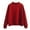 Red, variant on Lindreshi Long Sleeve Shirts for Women Women's Oversized Round Neck Sweatshirts Long Sleeve Turtleneck Velvet Sweatshirt