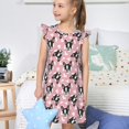 thumbnail image 4 of Balery French Bulldog Camisón de princesa para niñas, pijama de algodón con mangas abullonadas, suave y bonito.-Large, 4 of 6