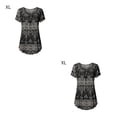 thumbnail image 2 of Minnieouse Camisetas casuales de cuello de verano para mujer sueltas únicas Type8 NO8, 2 of 6