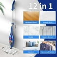 Moolan Steam Mop, 12in1 Floor Cleaning Machine, Detachable Steamer