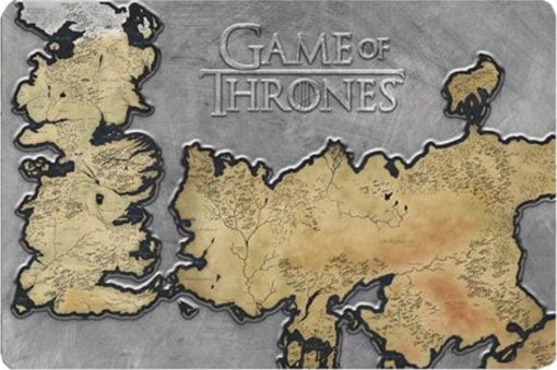 Game of Thrones Westeros Map Paper Poster Bedroom Wall Interior Bar Cafe Decor 