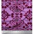 thumbnail image 1 of Soimoi Satin Silk Fabric Moroccan Damask Decor Fabric Printed Yard 42 Inch Wide, 1 of 3