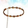 thumbnail image 2 of MasteelfCA Fashion Leopard Pattern Button Waist Chain Personalized Chain Long All-matching Trendy Belt for Lady Girls (Snout Button), 2 of 7