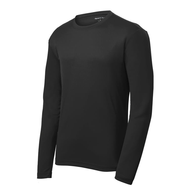 Plain black long clearance sleeve t shirt mens