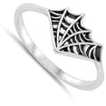 thumbnail image 4 of Spiderweb Cobweb Wholesale Web Ring .925 Sterling Silver Band Jewelry Female Male Unisex Size 4, 4 of 4