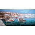 thumbnail image 4 of Sailboat Piggy Bank, Calming Scene of Fishing Boats Floating on the Seashore Pastel Oil Painting Effect, Ceramic Coin Bank Money Box for Cash Saving, 3.6" X 3.2", Multicolor, by Ambesonne, 4 of 4