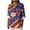 Dark Blue, variant on Womens Patriotic Linen Shirts Long Sleeve Button Down Floral Shirt Tops Loose Holiday July 4th Outfits Blue, S