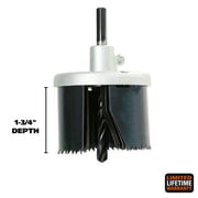 GreatNeck 7-in-1 Steel Hole Saw, 1.75 inch Deep Blades, 0.25 inch Arbor